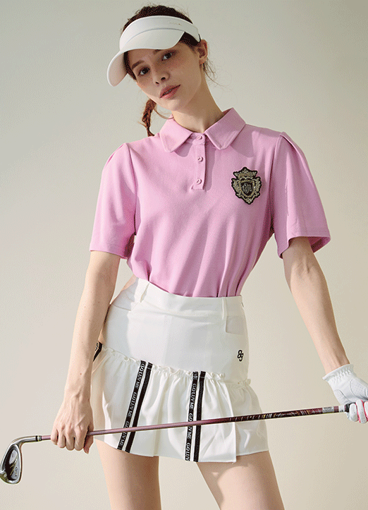 [QoG] 골프 피케이 어깨셔링 반팔 카라 티셔츠_3color